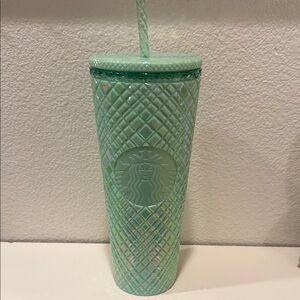 Starbucks Light Green Bling Tumbler